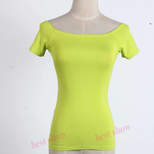 Load image into Gallery viewer, Sexy Off The Shoulder Solid Color Shirt-women-wanahavit-neno green short-S-wanahavit
