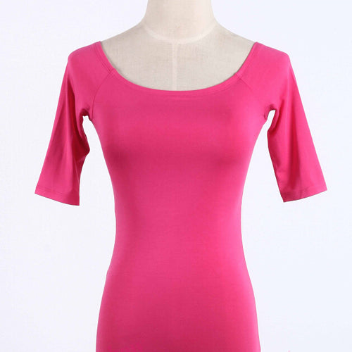 Load image into Gallery viewer, Sexy Off The Shoulder Solid Color Shirt-women-wanahavit-rose red half sleeve-S-wanahavit
