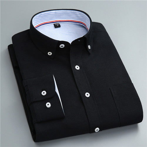 Load image into Gallery viewer, High Quality Solid Long Sleeve Shirt #710XX-men-wanahavit-71081-S-wanahavit
