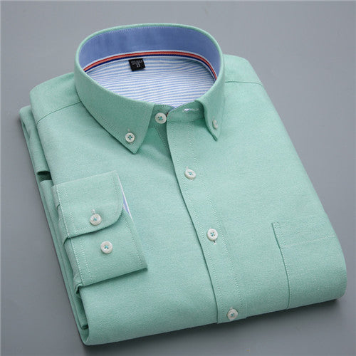 High Quality Solid Long Sleeve Shirt #710XX-men-wanahavit-71082-S-wanahavit