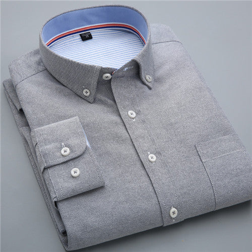 Load image into Gallery viewer, High Quality Solid Long Sleeve Shirt #710XX-men-wanahavit-71089-S-wanahavit
