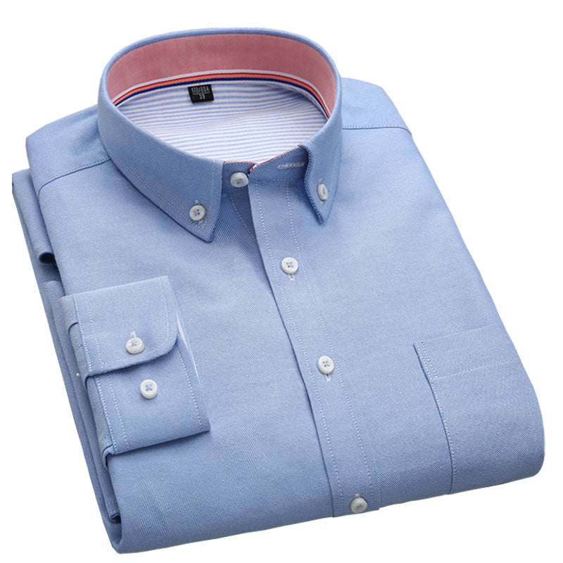 High Quality Solid Long Sleeve Shirt #710XX-men-wanahavit-71087-S-wanahavit