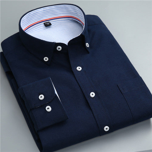 Load image into Gallery viewer, High Quality Solid Long Sleeve Shirt #710XX-men-wanahavit-710810-S-wanahavit
