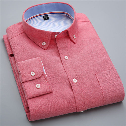 High Quality Solid Long Sleeve Shirt #710XX-men-wanahavit-71086-S-wanahavit