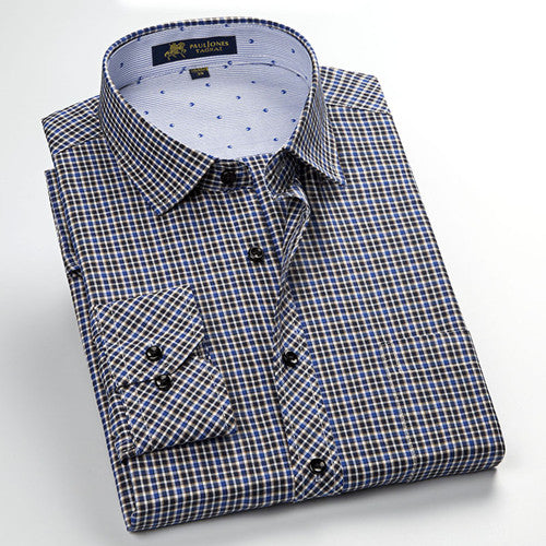 High Quality PlaidLong Sleeve Shirt #H57XX-men-wanahavit-H5792-XL-wanahavit