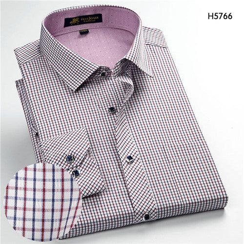 High Quality PlaidLong Sleeve Shirt #H57XX-men-wanahavit-H5766-XL-wanahavit