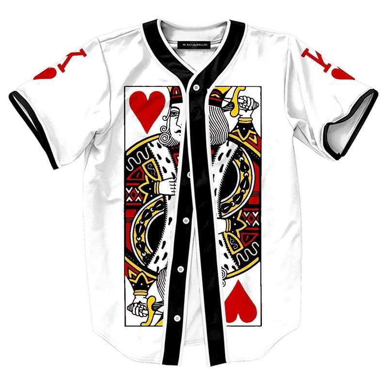 The King Of Hearts Printed Baseball Shirts-men-wanahavit-Asia XXL-wanahavit