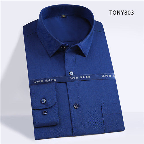 Load image into Gallery viewer, High Quality Solid Cotton Long Sleeve Shirt #805X-men-wanahavit-TONY803-S-wanahavit
