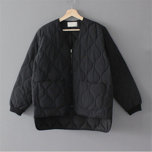 Load image into Gallery viewer, Loose Baseball Cotton-Padded Coat Bubble Solid Oversized Jacket
