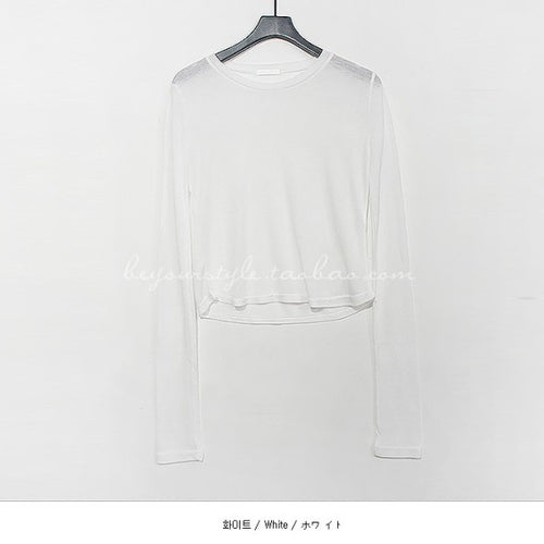 Load image into Gallery viewer, Spring Sexy Elastic Korean Style Skinny Long Sleeve Tops #2208

