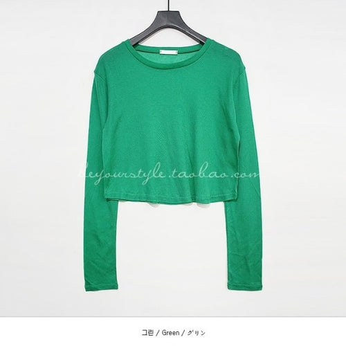 Load image into Gallery viewer, Spring Sexy Elastic Korean Style Skinny Long Sleeve Tops #2208

