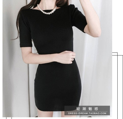 Load image into Gallery viewer, Summer Vintage Sexy Slim Fit Short Sleeve Dress
