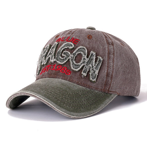 Load image into Gallery viewer, 3D Retro ORAGON Embroidered Washed Cotton Baseball Adjustable Snapback Cap
