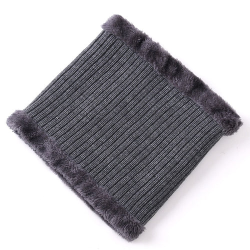 Load image into Gallery viewer, Fur Lined Beanie Outdoor Knitted Woolen Warm Winter Cap
