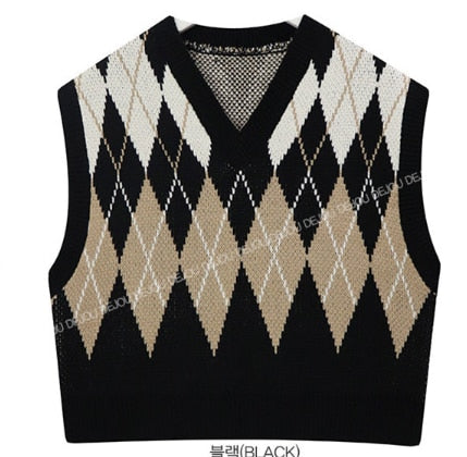 Loose Knitting Wool Oversize Sweater Vest