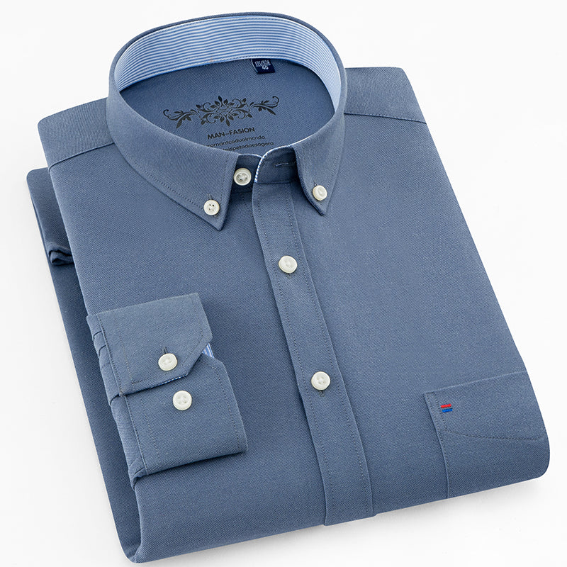 High Quality Solid Long Sleeve Shirt #1006X-men-wanahavit-1006-55-S-wanahavit