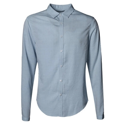 Spring Casual Cotton Long Sleeve Shirt #S816-men-wanahavit-pink blue-S-wanahavit