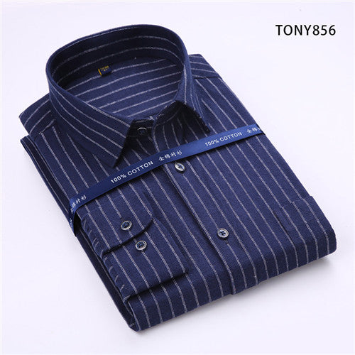 High Quality Plaid Long Sleeve Shirt #TONYXX-men-wanahavit-TONY856-S-wanahavit
