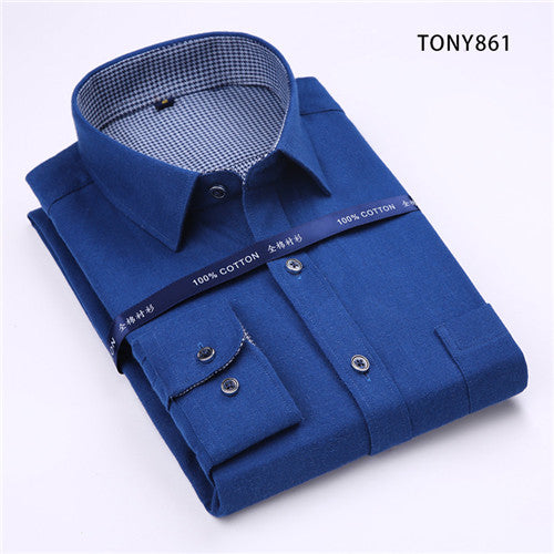 Load image into Gallery viewer, High Quality Plaid Long Sleeve Shirt #TONYXX-men-wanahavit-TONY861-S-wanahavit
