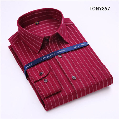 High Quality Plaid Long Sleeve Shirt #TONYXX-men-wanahavit-TONY857-S-wanahavit