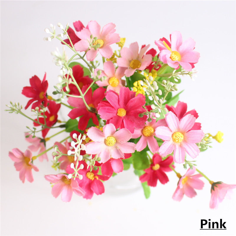 Silk Daisy Decorative Bouquet-home accent-wanahavit-Pink-wanahavit