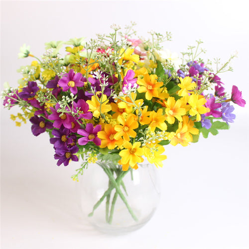Load image into Gallery viewer, Silk Daisy Decorative Bouquet-home accent-wanahavit-Yellow-wanahavit
