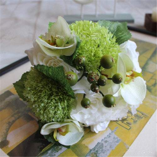 Load image into Gallery viewer, Mix Artificial Hydrangea Orchid Set-home accent-wanahavit-White-wanahavit

