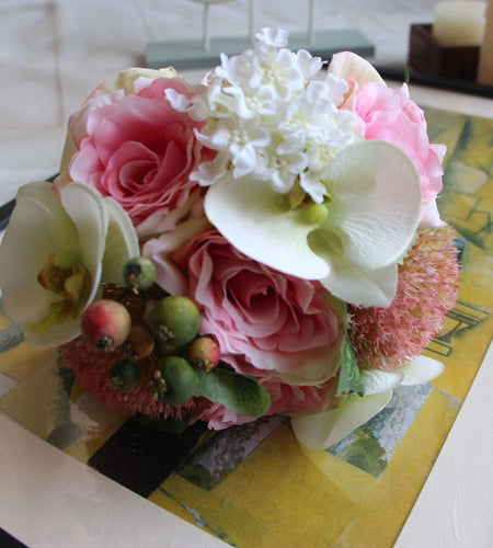 Mix Artificial Hydrangea Orchid Set-home accent-wanahavit-Pink-wanahavit