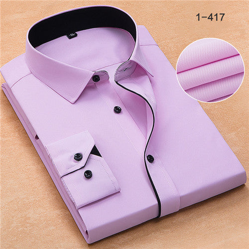 Load image into Gallery viewer, High Quality Plus Size Long Sleeve Shirt #125XX-men-wanahavit-Pink-M38-wanahavit
