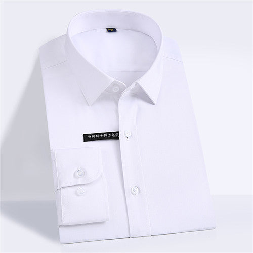 Solid Bamboo Fiber Long Sleeve Shirt #ZL0XX-men-wanahavit-ZL01-M-wanahavit