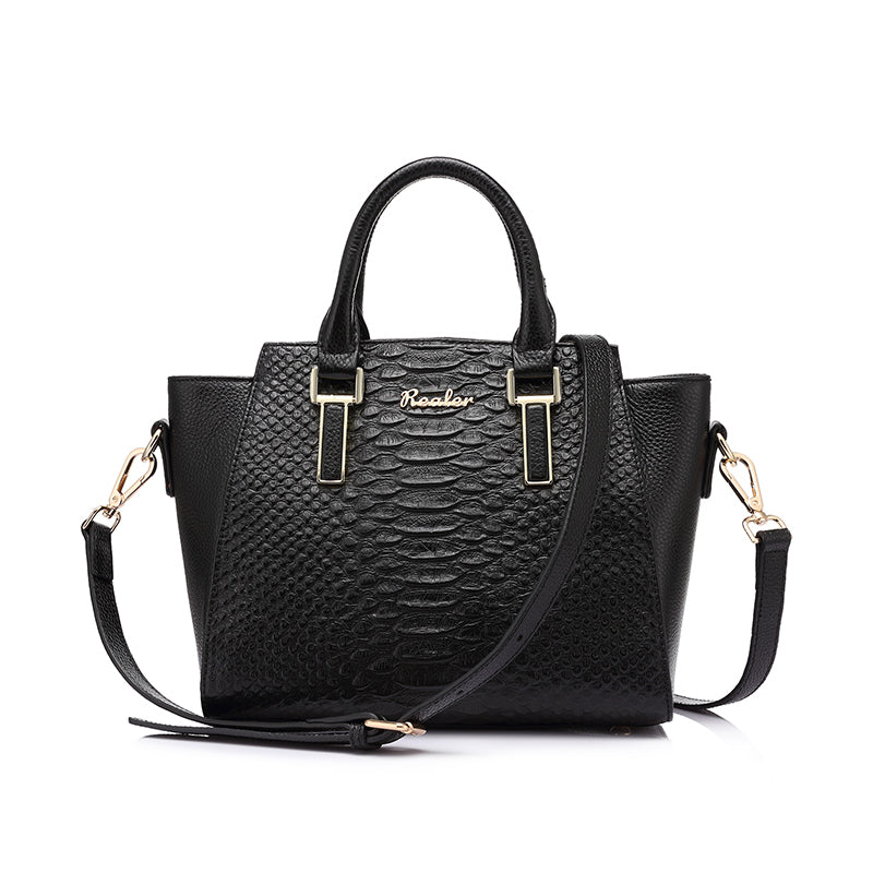 Luxury Designer Genuine Leather Shoulder Bag-women-wanahavit-Black-(20cm<Max Length<30cm)-wanahavit