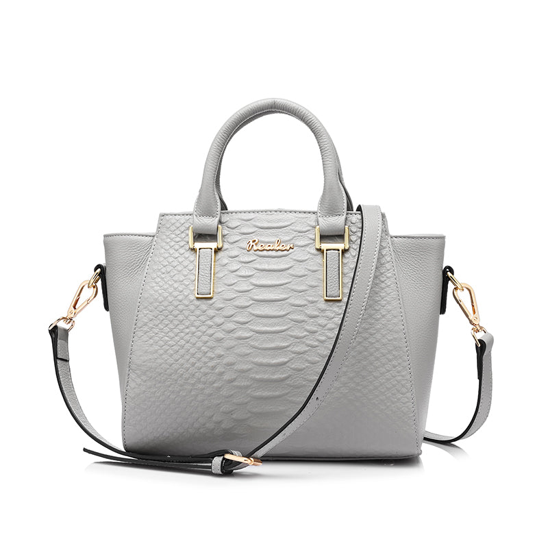 Luxury Designer Genuine Leather Shoulder Bag-women-wanahavit-Light Grey-(20cm<Max Length<30cm)-wanahavit