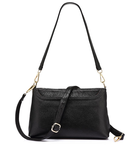 Genuine Leather Small Shoulder Bag-women-wanahavit-Black-(20cm<Max Length<30cm)-wanahavit