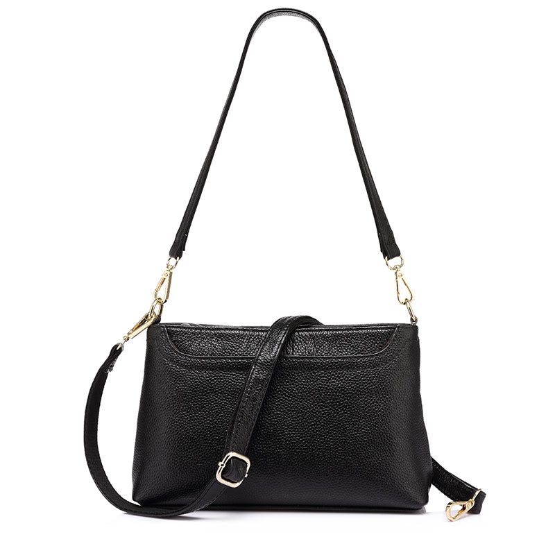 Genuine Leather Small Shoulder Bag-women-wanahavit-Black-(20cm<Max Length<30cm)-wanahavit
