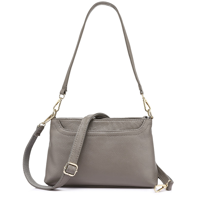Genuine Leather Small Shoulder Bag-women-wanahavit-Light Gray-(20cm<Max Length<30cm)-wanahavit