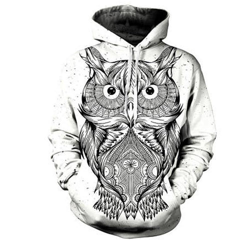 Load image into Gallery viewer, Owl Printed 3D Hoodie Cool Fashion Hooded Sweatshirt-unisex-wanahavit-XXL-wanahavit
