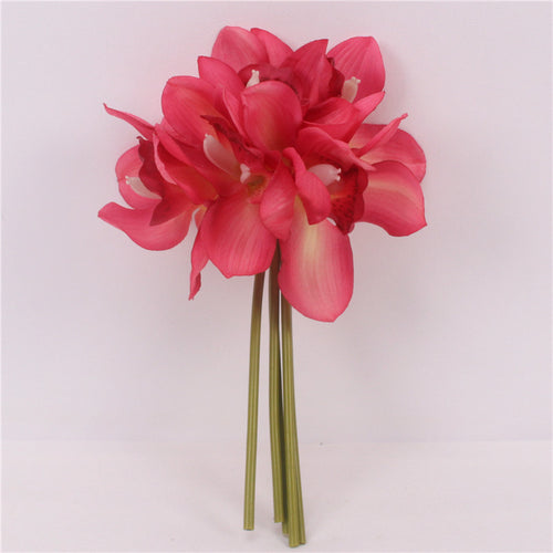 Load image into Gallery viewer, 6 Heads Realistic Cymbidium Orchid-home accent-wanahavit-rose-wanahavit
