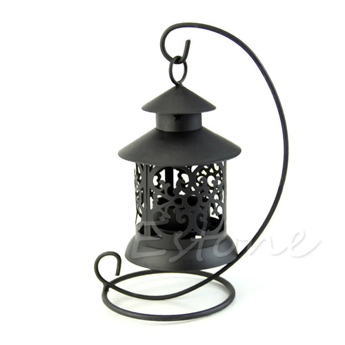 Load image into Gallery viewer, Romantic Lantern Candle Holder-home accent-wanahavit-Black-wanahavit
