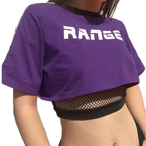 Gothic Loose Range Print Crop Top Shirt-women-wanahavit-Purple-S-wanahavit