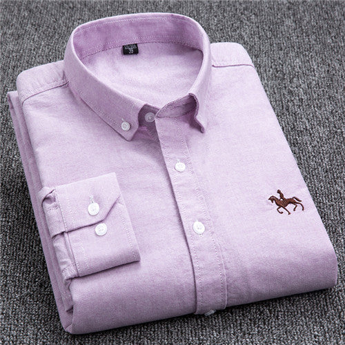 High Quality Solid Cotton Long Sleeve Shirt #GN1XX-men-wanahavit-GN1903-S-wanahavit