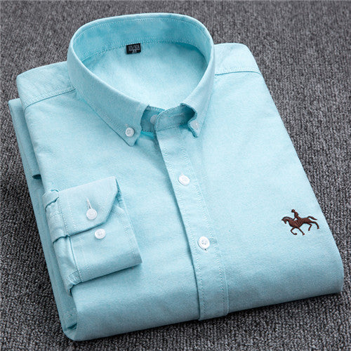 High Quality Solid Cotton Long Sleeve Shirt #GN1XX-men-wanahavit-GN1908-S-wanahavit