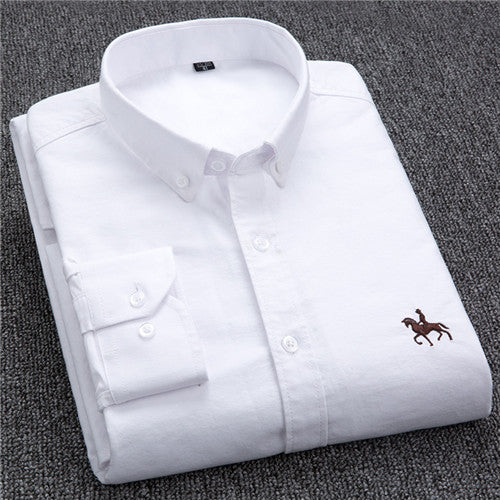 Load image into Gallery viewer, High Quality Solid Cotton Long Sleeve Shirt #GN1XX-men-wanahavit-GN1904-S-wanahavit
