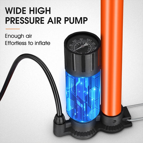 Load image into Gallery viewer, 160PSI Bike Floor Pump High Pressure Cycling Pump Air Inflator Schrader Presta Valve Road MTB Bicycle Tire Pump
