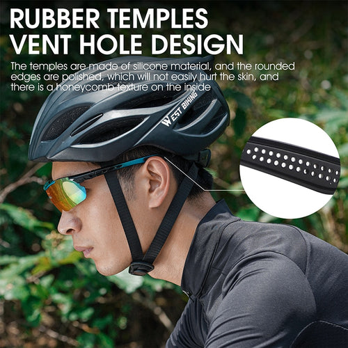 Load image into Gallery viewer, 5 Lens Polarized Cycling Eyewear Outdoor Sport Sun Glasses Bicycle Glasses Men Women Protection Goggles Bike Sunglasses
