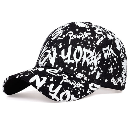 Load image into Gallery viewer, Letters graffiti printed baseball cap fashion outdoor cotton dad hat casual sports hip-hop hats men and women wild caps
