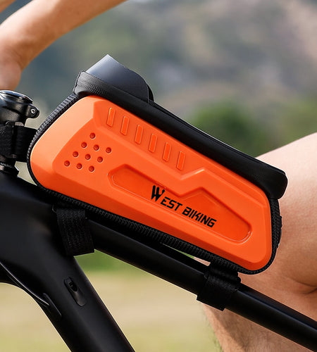 Bicycle Bag Frame Front Top Tube Cycling Bag Waterproof 6-7.4" Phone Case Touchscreen Bag MTB Road Bike Accessories
