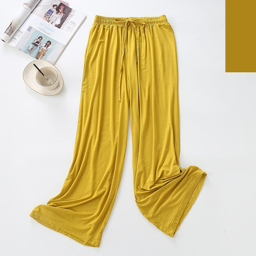 Load image into Gallery viewer, Summer Women&#39;s Pajamas Pants Super Soft Modal Viscose Sleepwear Solid Colors Casual Leisure Homewear Pants Comfortable
