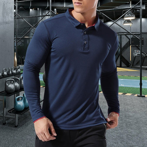 Load image into Gallery viewer, Men Running Sport Shirts Tops Long Sleeve Plus Size Tees Dry Fit Breathable Training Clothes Gym Sportswear Fitness Sweatshirts
