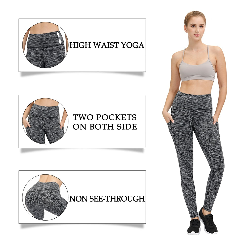 Women's Pants Fitness Yoga Leggings High Waist Gym Clothing Push Up Workout Tights Seamless Running Long Pants For Sport