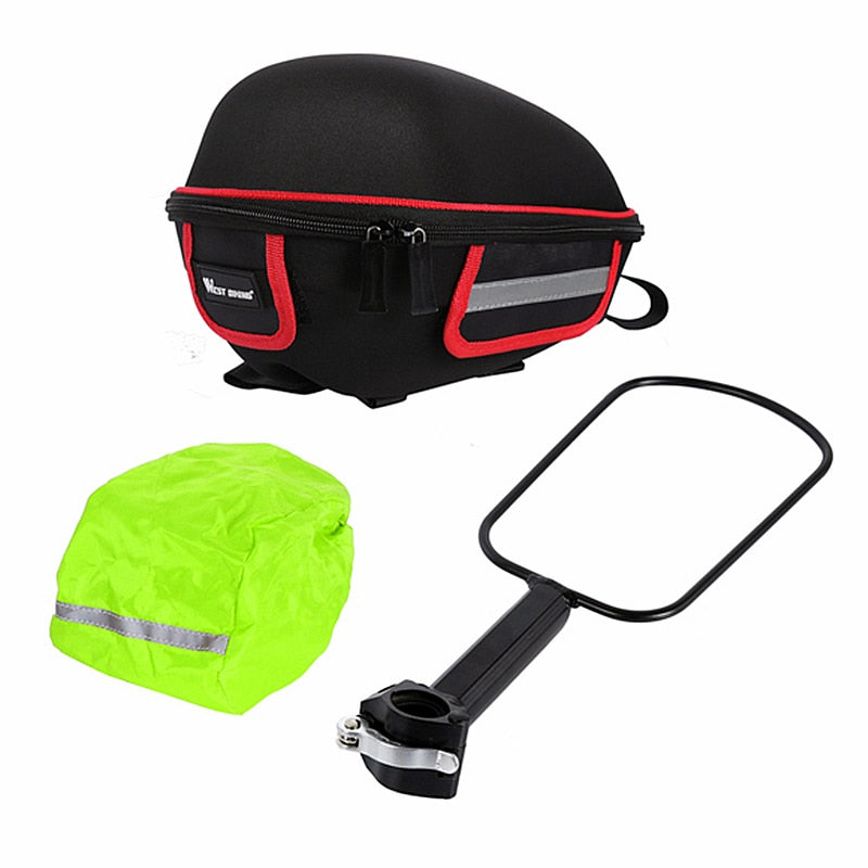 Bike Rear Rack Bag With Waterproof Rain Cover Quick Release Bicycle Trunk Bag For MTB Cruisers Bike Cycling Travel